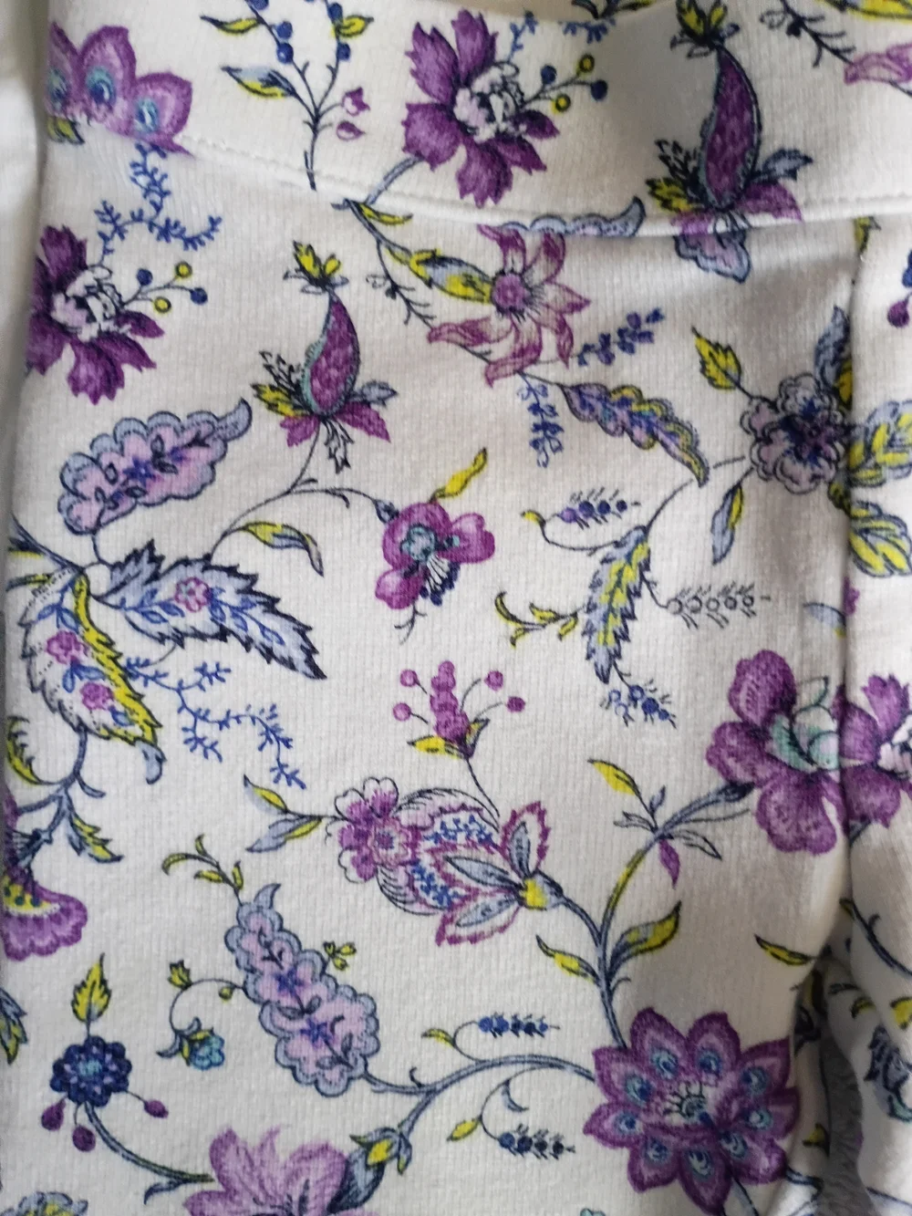 Janie and Jack White Top with Purple Floral Embroidery - Picture 3 of 5